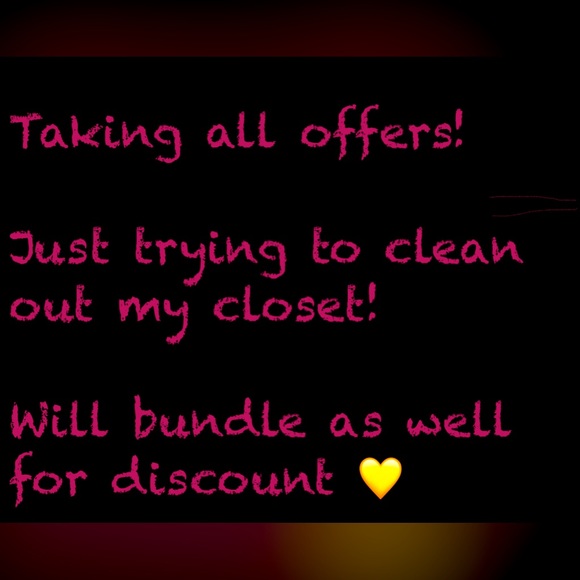 Taking all offers 💛